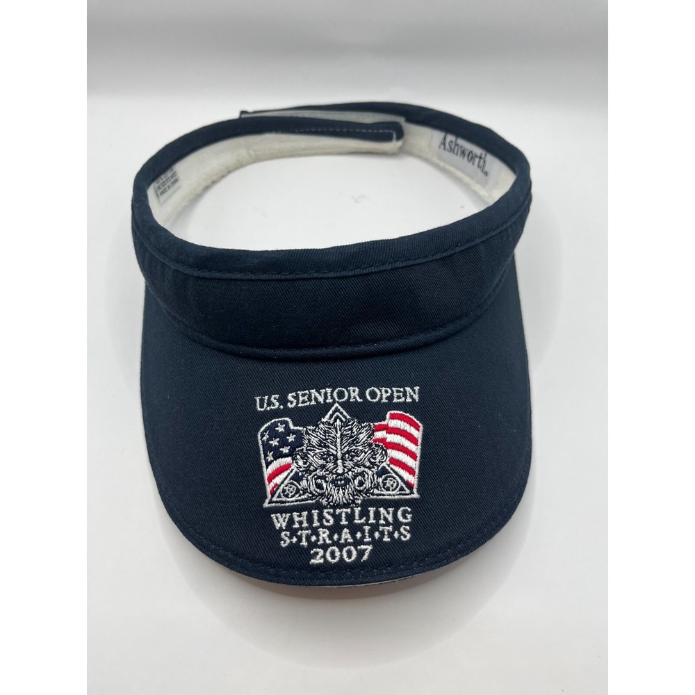 Unisex Blue Whistling Straits 2007 US Senior Open Volunteer Visor Hat Cotton OS